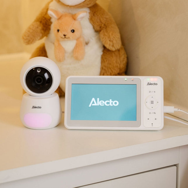 Alecto Babyfoon Dvm2050 Met Hd - Camera 5 Inch Kleurenscherm En Nachtlampje Wit koop je bij Babywinkel