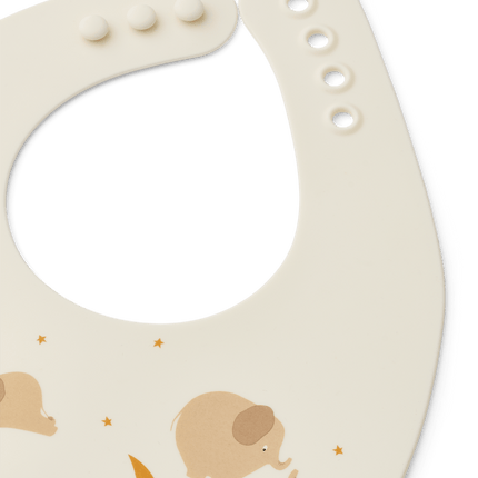 Liewood Slabbetje Ember Elephant/ Creme De La Creme 2St koop je bij Babywinkel