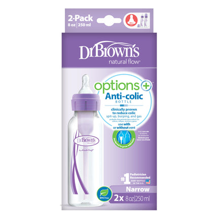 Dr Brown's Options+standardipullo 250ml kaksoispakkaus violetti