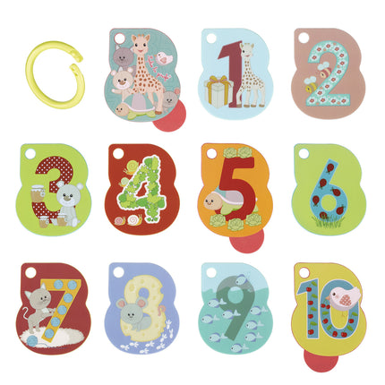Sophie kirahvi Baby Booklet hahmojen kanssa