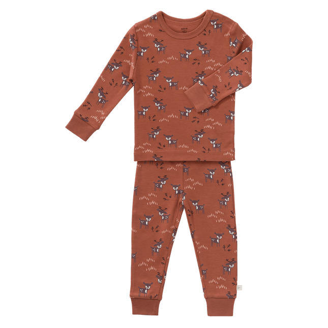 Fresk Baby Pyjama Deer Amber Brown 2 delig koop je bij Babywinkel