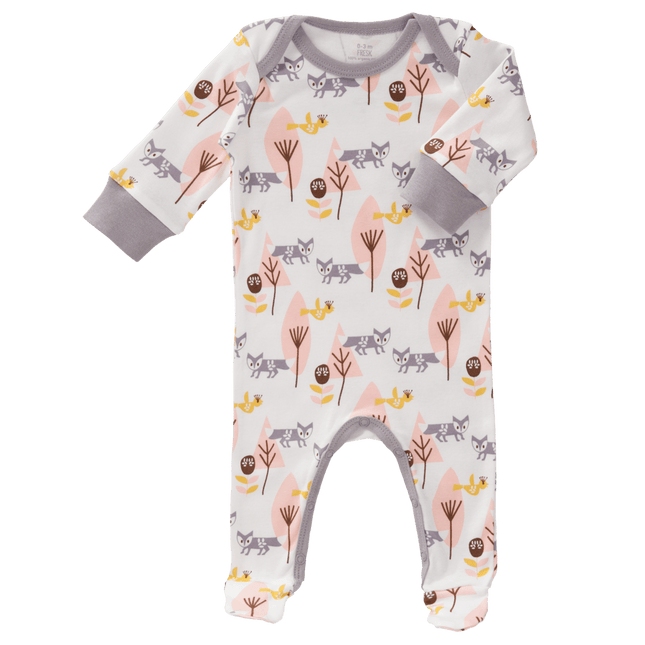 Fresk Baby Pyjama Met Voet Fox Pink koop je bij Babywinkel