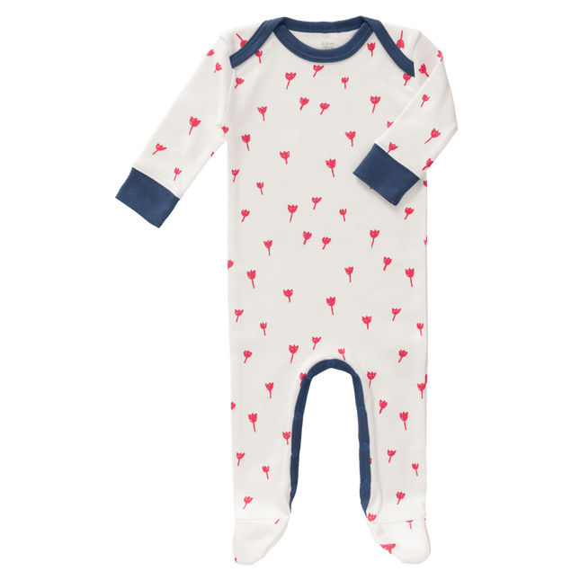 Fresk Baby Pyjama Met Voet Tulip Red koop je bij Babywinkel