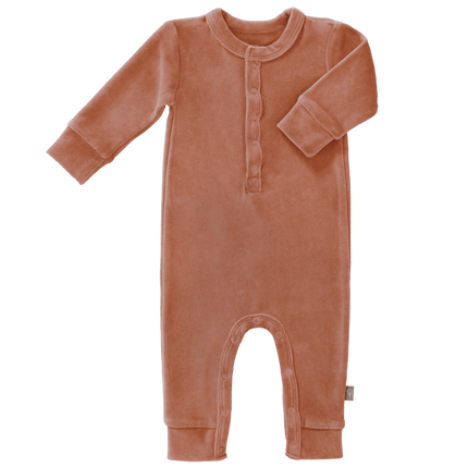 Fresk Baby Pyjama Velours Ash Rose koop je bij Babywinkel