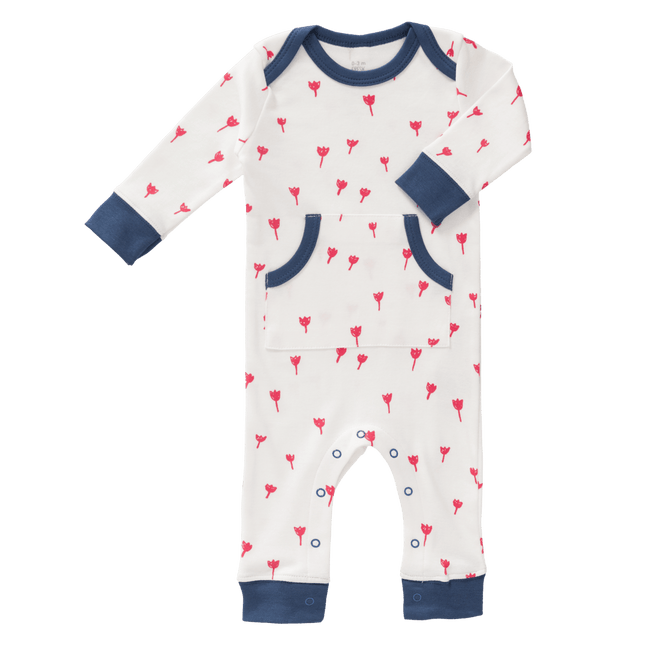 Fresk Baby Pyjama Zonder Voet Tulip Red koop je bij Babywinkel
