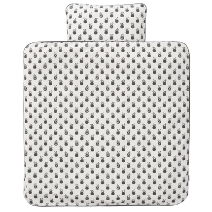 Fresk Dekbedovertrek Pineapple Anthracite 80x80cm koop je bij Babywinkel