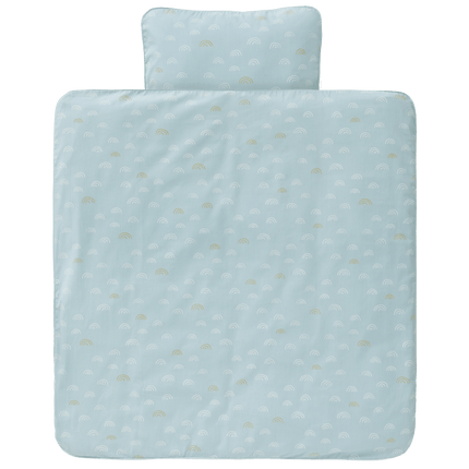 Fresk Dekbedovertrek Rainbow Ether Blue 80x80cm koop je bij Babywinkel