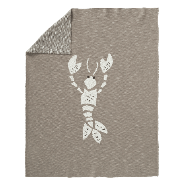 Fresk Ledikantdeken Gebreid Lobster Grey 100x150cm koop je bij Babywinkel