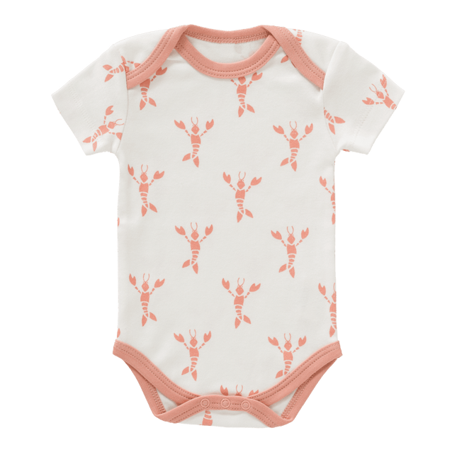 Fresk Romper Korte Mouw Lobster Coral Pink koop je bij Babywinkel