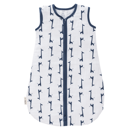 Fresk Slaapzak Baby Muslin Giraf Indigo Blue 2 - laags koop je bij Babywinkel
