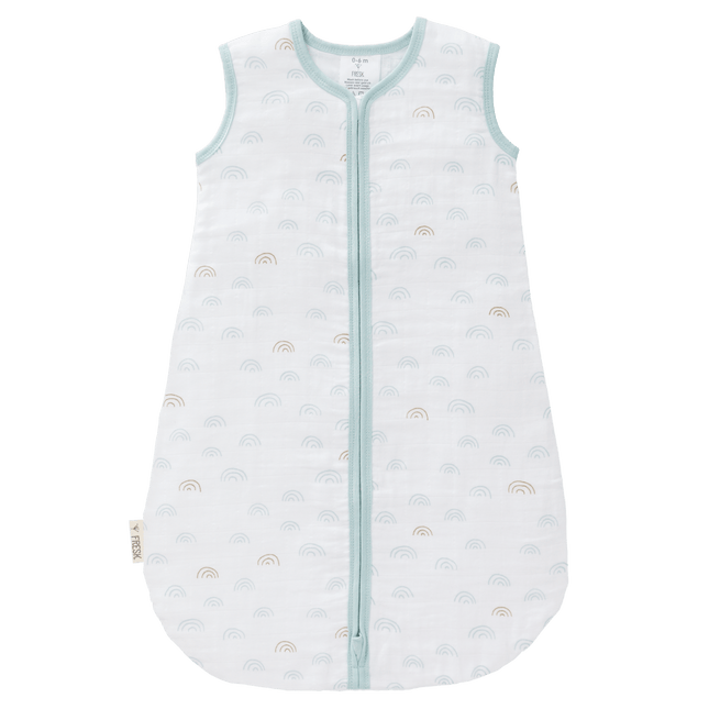 Fresk Slaapzak Baby Muslin Rainbow Ether Blue 2 - laags koop je bij Babywinkel