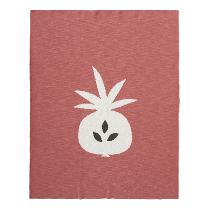 Fresk Wiegdeken Gebreid Pineapple Ocher 80x100cm koop je bij Babywinkel
