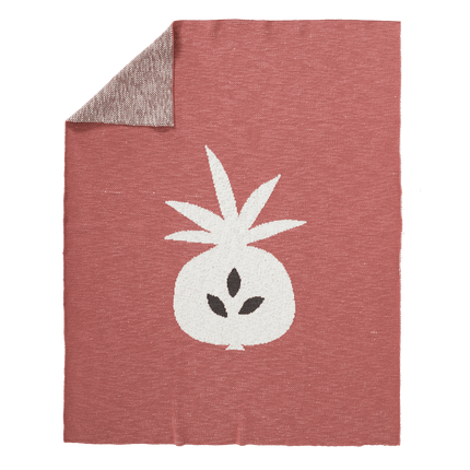 Fresk Wiegdeken Gebreid Pineapple Ocher 80x100cm koop je bij Babywinkel