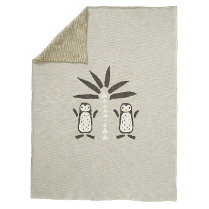 Fresk Wiegdeken Gebreid Pinguin 80x100cm koop je bij Babywinkel