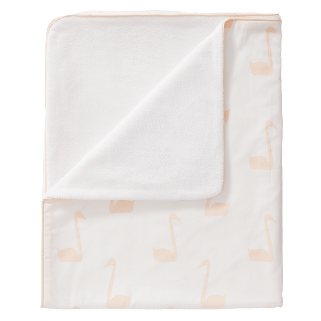 Fresk Wiegdeken Swan Pale Peach 80x100cm koop je bij Babywinkel