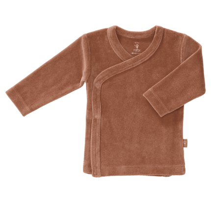 Fresk Wikkelvestje Velours Twany Brown koop je bij Babywinkel