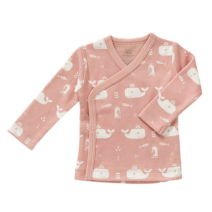 Fresk Wikkelvestje Whale Mellow Rose koop je bij Babywinkel