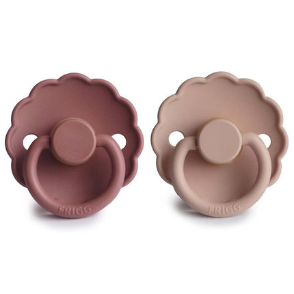 Frigg Speen Maat 1 Daisy Baby Blush/Woodchuck Latex 2 - Pack koop je bij Babywinkel