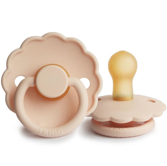 Frigg Speen Maat 1 Daisy Pink Cream Latex koop je bij Babywinkel