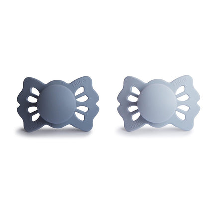 Frigg Speen Maat 1 Lucky Slate/Powder Blue Silicone 2 - Pack koop je bij Babywinkel