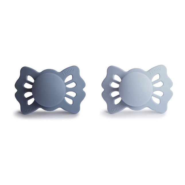 Frigg Speen Maat 1 Lucky Slate/Powder Blue Silicone 2 - Pack koop je bij Babywinkel