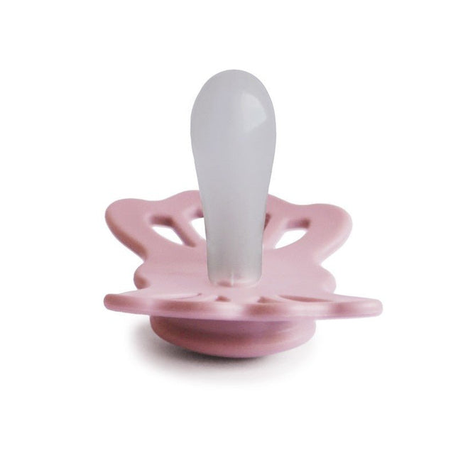 Frigg Speen Maat 1 Lucky Symmetrical Baby Pink Silicone koop je bij Babywinkel