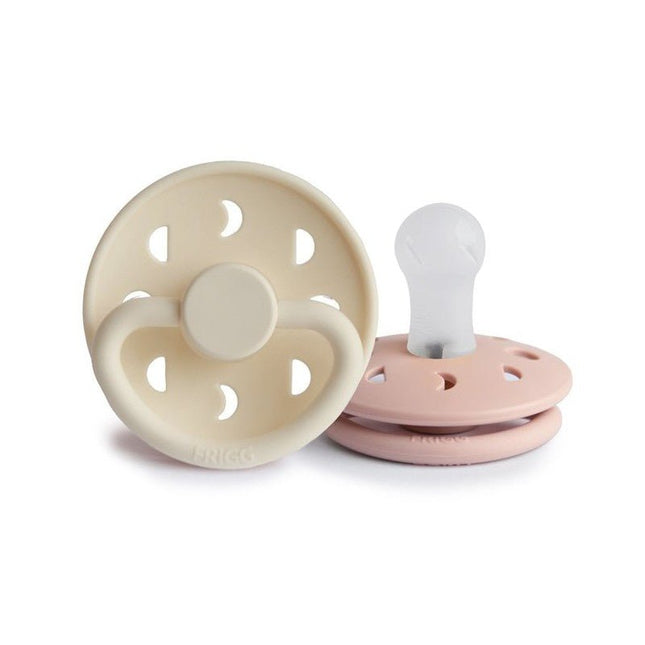 Frigg Speen Maat 1 Moon Blush/Cream Silicone 2st koop je bij Babywinkel