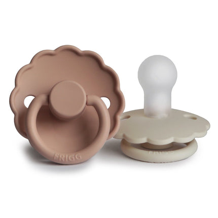 Frigg Speen Maat 2 Daisy Blush/Cream Silicone 2 - Pack koop je bij Babywinkel