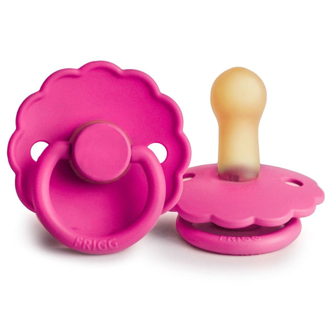 Frigg Speen Maat 2 Daisy Fuchsia Latex koop je bij Babywinkel