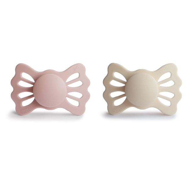 Frigg Speen Maat 2 Lucky Cream/Blush Silicone 2 - Pack koop je bij Babywinkel