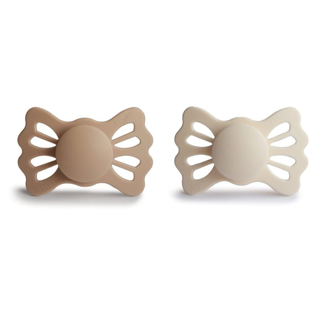 Frigg Speen Maat 2 Lucky Silky Satin/Cream Silicone 2 - Pack koop je bij Babywinkel