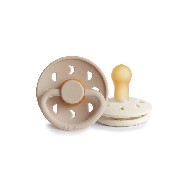 Frigg Speen Maat 2 Moon Cream/Croissant Latex 2 - Pack koop je bij Babywinkel