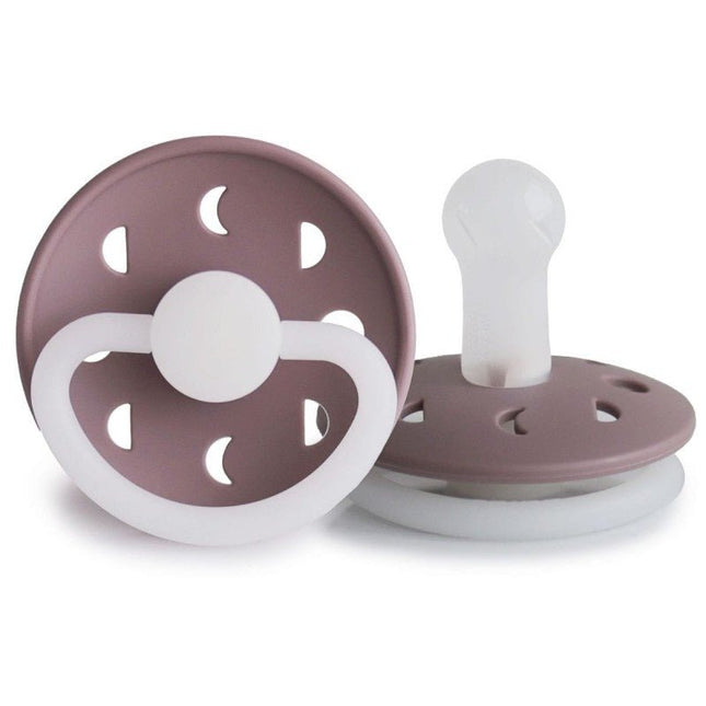 Frigg Speen Maat 2 Moon Night Twilight Mauve Silicone koop je bij Babywinkel