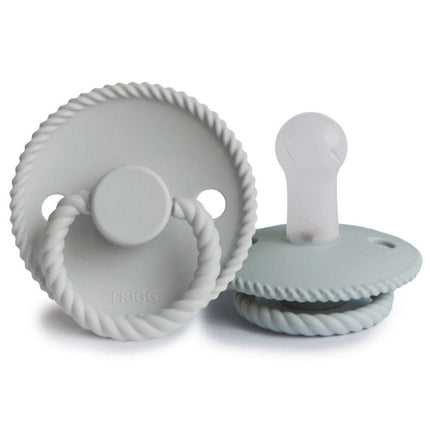 Frigg Speen Maat 2 Rope Fr.Gray/Silver Gray Silicone 2 - Pack koop je bij Babywinkel