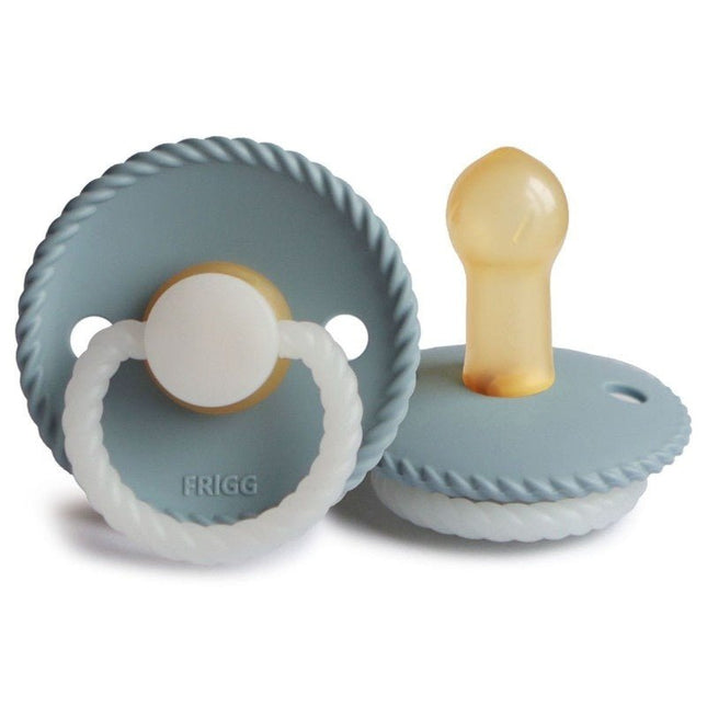 Frigg Speen Maat 2 Rope Night Stone Blue Latex koop je bij Babywinkel