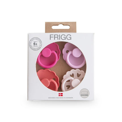 Frigg Speen Maat 2 Rosy Romance Silicone 4St koop je bij Babywinkel
