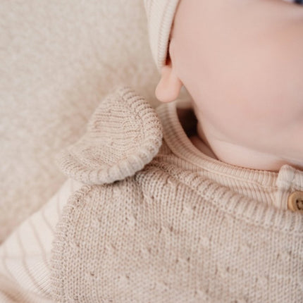 Little Dutch Boxpakje Gebreid Soft Beige Melee koop je bij Babywinkel