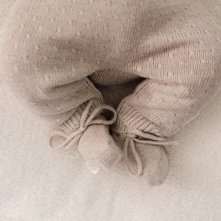 Little Dutch Boxpakje Gebreid Soft Beige Melee koop je bij Babywinkel