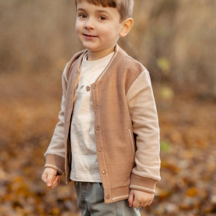 Little Dutch Baby Vestje Gebreid Brown/Taupe koop je bij Babywinkel