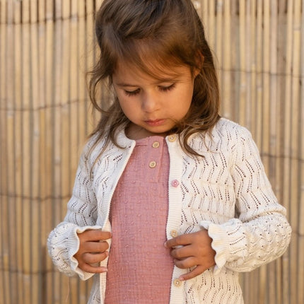 Gebreid vest Creme koop je bij Babywinkel