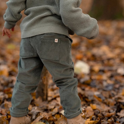 Little Dutch Baby Vestje Gebreid Forest Green koop je bij Babywinkel