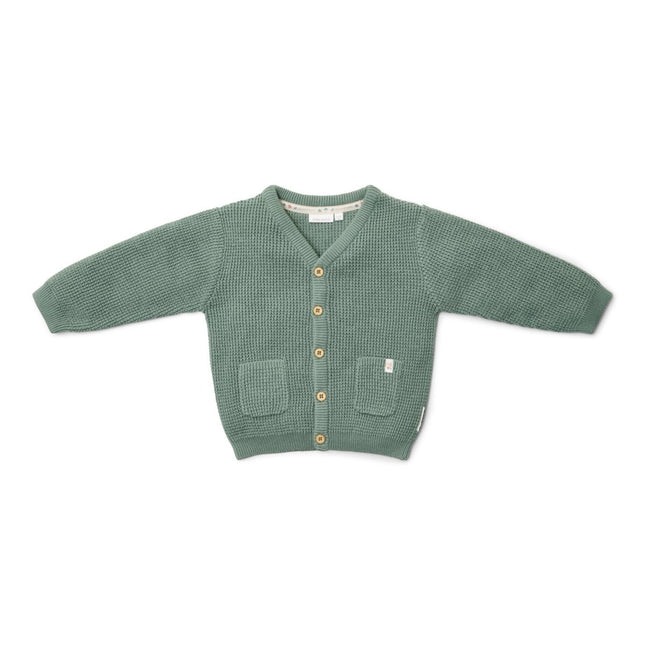 Little Dutch Baby Vestje Gebreid Forest Green koop je bij Babywinkel