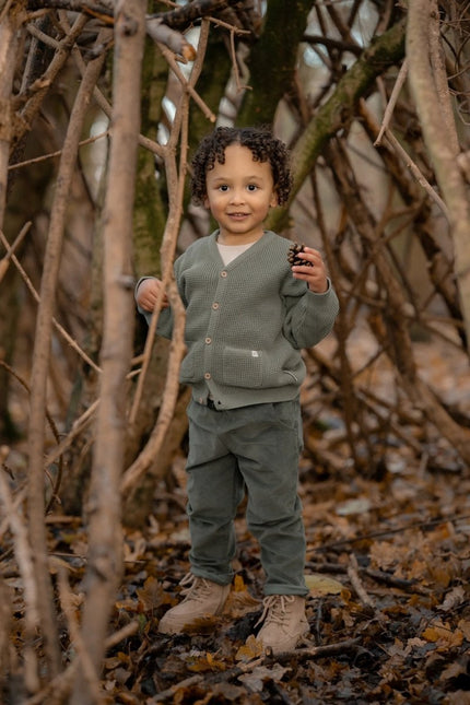 Little Dutch Baby Vestje Gebreid Forest Green koop je bij Babywinkel