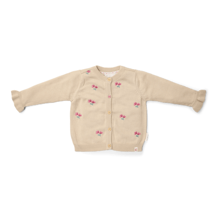 Little Dutch Baby Vestje Ruffles Gebreid Sand koop je bij Babywinkel