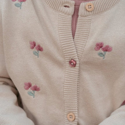 Little Dutch Baby Vestje Ruffles Gebreid Sand koop je bij Babywinkel
