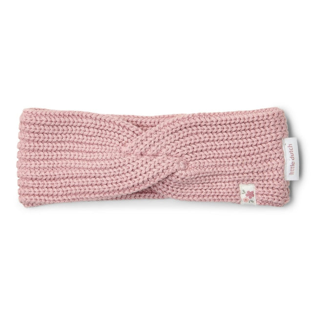 Little Dutch Baby Haarbandje Gebreid Velvet Rose koop je bij Babywinkel