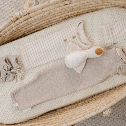 Little Dutch Babyslofjes Gebreid Soft Beige Melee koop je bij Babywinkel