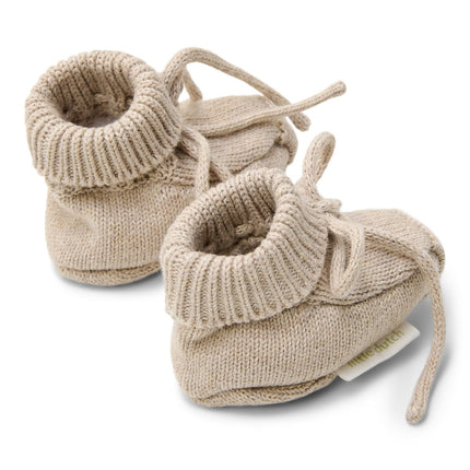 Little Dutch Babyslofjes Gebreid Soft Beige Melee koop je bij Babywinkel