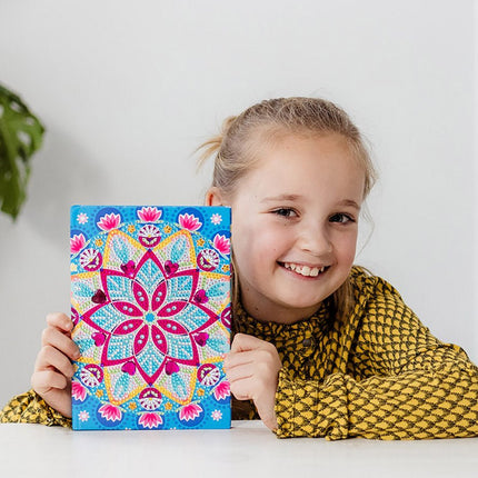 Gekleurde Knutselset Diamond Painting Notitieboek koop je bij Babywinkel