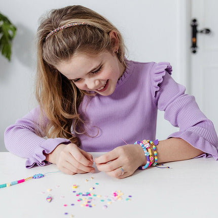 Gekleurde Knutselset Kawaii Armbanden Maken 4st koop je bij Babywinkel